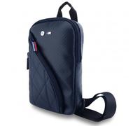 CG Mobile BMW - Zaino unisex con tracolla regolabile, in pelle PU e carbonio, logo in metallo, alla moda, casual, con tracolla convertibile, Marina Militare, M