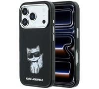 CG Mobile Cover MagSafe Karl Lagerfeld iPhone 18 Pro/18 Pro Max, Gatto, Blu/Nero