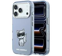 CG Mobile Cover MagSafe Karl Lagerfeld iPhone 18 Pro/18 Pro Max, Gatto, Blu/Nero