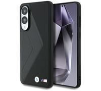 CG MOBILE Custodia in pelle per BMW con strisce oversize compatibile con MagSafe per Samsung Galaxy S25 Edge (nero)