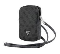Guess Borsa a tracolla 4G Triangle portafoglio per telefono con cerniera - Nero