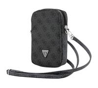 Guess Borsa a tracolla 4G Triangle portafoglio per telefono con cerniera - Nero