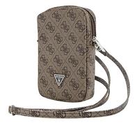 CG MOBILE Custodia per cellulare Guess GUWBZP4GFTSW marrone con zip 4G triangolo
