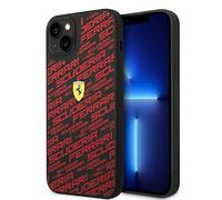CG MOBILE Ferrari - Custodia protettiva per iPhone 14 Plus, in silicone liquido con stampa scuderia, liscia e antigraffio, con facile scatto, assorbimento degli urti e logo firma