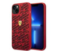 CG MOBILE Ferrari - Custodia protettiva per iPhone 14 Plus, in silicone liquido, liscia e antigraffio, con logo a scatto, assorbimento degli urti e firma
