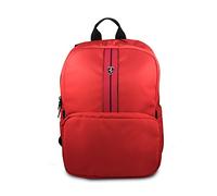 CG mobile Ferrari Urban Collection 38,1 cm in nylon rosso in carbonio in pelle con imbottitura nera doppio scomparto per 39,6 cm MacBook Pro Bag