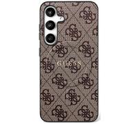 CG MOBILE Guess 4G Anello classico Logo compatibile con MagSafe Custodia per Samsung Galaxy S25 FE (marrone)