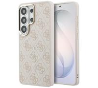 CG MOBILE Guess 4G Anello in rilievo compatibile con MagSafe Custodia per Samsung Galaxy S26 Ultra (Rosa)