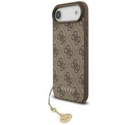 CG MOBILE Guess 4G Charms Collection Compatibile con MagSafe Custodia per iPhone 17 Air (marrone)