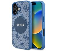 CG MOBILE Guess 4G Circle Classic Logo compatibile con MagSafe Custodia per iPhone 16 (Blu)