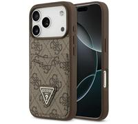 CG MOBILE Guess 4G - Custodia a triangolo per iPhone 17 Pro, colore: Marrone