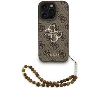 CG MOBILE Guess 4G - Custodia classica 4G per iPhone Pro Max 16 (marrone)