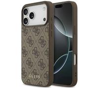 CG MOBILE Guess 4G - Custodia classica per iPhone 17 Pro Max, colore: Marrone