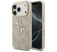 CG MOBILE Guess 4G - Custodia con logo classico 4G per iPhone 17 Pro (rosa/oro)