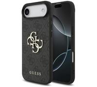 CG MOBILE Guess 4G - Custodia grande con logo per iPhone 17 Air, colore: Nero