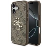 CG MOBILE Guess 4G - Custodia grande con logo per iPhone 17, colore: marrone