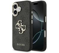 CG MOBILE Guess 4G - Custodia grande con logo per iPhone 17, colore: Nero