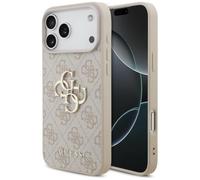 CG MOBILE Guess 4G - Custodia grande con logo per iPhone 18 Pro Max/iPhone 17 Pro Max (rosa)