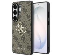 CG MOBILE Guess 4G - Custodia grande in metallo con logo per Samsung Galaxy S26 Ultra (marrone)