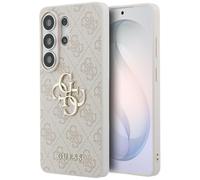 CG MOBILE Guess 4G - Custodia grande in metallo con logo per Samsung Galaxy S26 Ultra (rosa)