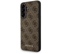 Custodia Galaxy A56 Guess In Pelle Sintetica Marrone Motivo Classico Logo Dorato