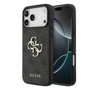 CG MOBILE Guess 4G - Custodia grande con logo per iPhone 17 Pro, colore: Nero