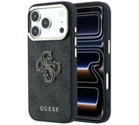 CG MOBILE Guess 4G & grande logo in resina per iPhone 18 Pro Max/iPhone 17 Pro Max (nero)