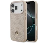 CG MOBILE Guess 4G Klein 4G und klassisch kompatibel mit MagSafe Hülle für iPhone 17 Pro (Pink)
