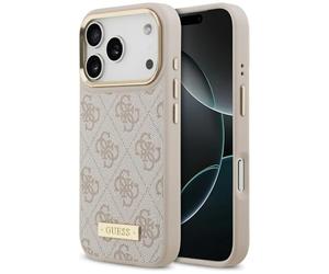 CG MOBILE Guess 4G piastra con logo compatibile con MagSafe Cover per iPhone 17 Pro (rosa)