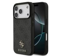CG MOBILE Guess 4G Piccolo logo classico compatibile con MagSafe Custodia per iPhone 17 Pro Max (nero)