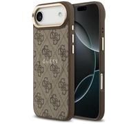 CG MOBILE Guess 4G PU Classic Logo compatibile con MagSafe Custodia per iPhone 17 Air (marrone)