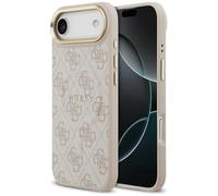 CG MOBILE Guess 4G PU Classic Logo compatibile con MagSafe Custodia per iPhone 17 Air (rosa)
