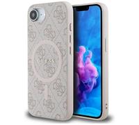 CG MOBILE Guess 4G Ring Classic Logo compatibile con MagSafe Custodia per iPhone 16e (Rosa)