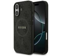 CG MOBILE Guess 4G Ring Classic Logo compatibile con MagSafe Custodia per iPhone 17 (Nero)