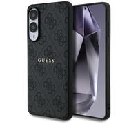 CG MOBILE Guess 4G Ring Classic Logo compatibile con MagSafe Custodia per Samsung Galaxy S25 Edge (nero)