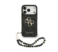CG MOBILE Guess 4G Strap 4G - Custodia classica con logo per iPhone 17 Pro, colore: Nero