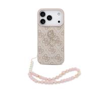 CG Mobile Custodia classica Guess 4G Strap 4G con logo per iPhone 17 Pro Max Rosa