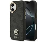 CG MOBILE Guess 4G Strass Logo compatibile con MagSafe Custodia per iPhone 17 (Nero)