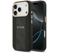 CG MOBILE Guess 4G Stripe compatibile con MagSafe Custodia per iPhone 17 Pro (Nero)