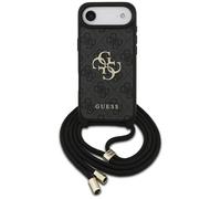CG MOBILE Guess 4G - Tracolla grande con logo per iPhone Air (nero)