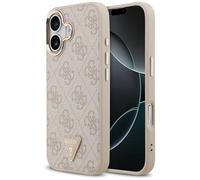 CG MOBILE Guess 4G Triangolo Logo compatibile con MagSafe Custodia per iPhone 17 (rosa/oro)