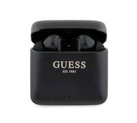 CG Mobile Guess, Auricolari Bluetooth Senza Fili, Finitura Satinata, con Logo Stampato, IPX4, Versione Bluetooth 5.1, Portata Fino a 10 Metri, Colore: Nero