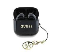 CG MOBILE Guess Charm TWS - Auricolari wireless con effetto lucido e logo classico, colore: Nero