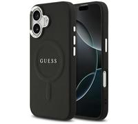CG MOBILE Guess Classic Logo compatibile con MagSafe Custodia per iPhone 17 (Nero)