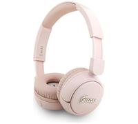 CG MOBILE Guess - Cuffie auricolari Bluetooth 5.3 con logo metallico (rosa)