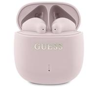 CG Mobile Guess Cuffie Bluetooth TWS + Dock Printed Classic Logo Rosa