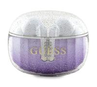 CG Mobile Guess Cuffie Bluetooth TWS + Docking Station Glitter Gradiente Viola