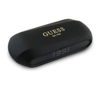 CG MOBILE Guess Cuffie Bluetooth TWS + Docking Station Logo stampato Metallico Elongated Nero