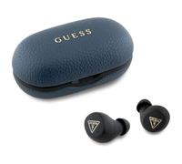 CG Mobile Guess Cuffie Bluetooth TWS + Grained Classic Logo Blu