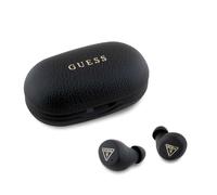 CG MOBILE Guess Cuffie Bluetooth TWS + Grained Classic Logo Nero